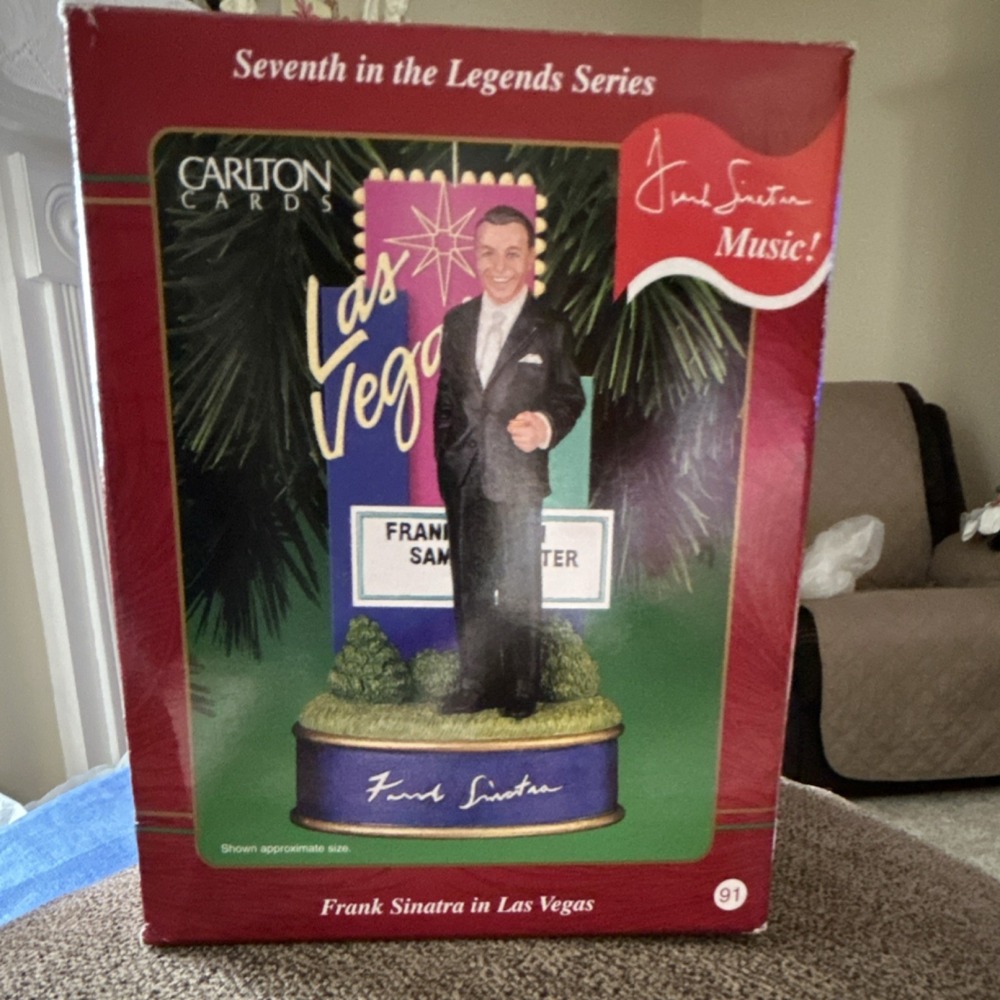 Carlton Cards Frank Sinatra Las Vegas ornament Legends Series 2001 Collectible